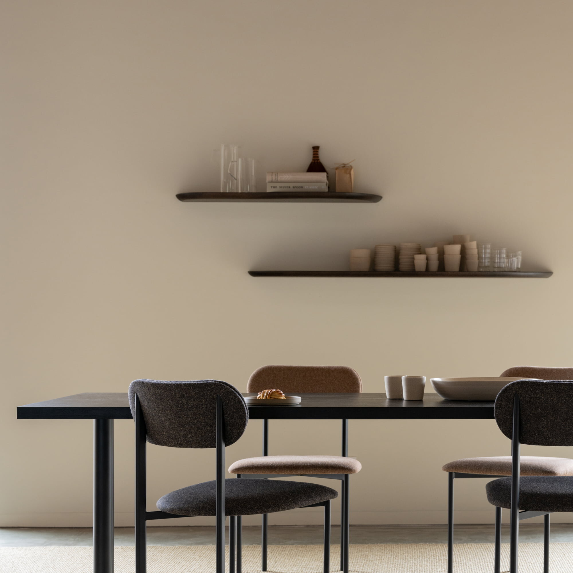 【定価¥154,000】Legacy HavnaBrownQ-Discrete Zwevende wandplanken | Studio HENK Blob wandplank L Links